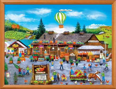 Masterpieces 750 Piece Jigsaw Puzzle for Adults and Family - Sunny Farms - 18"x24"...
