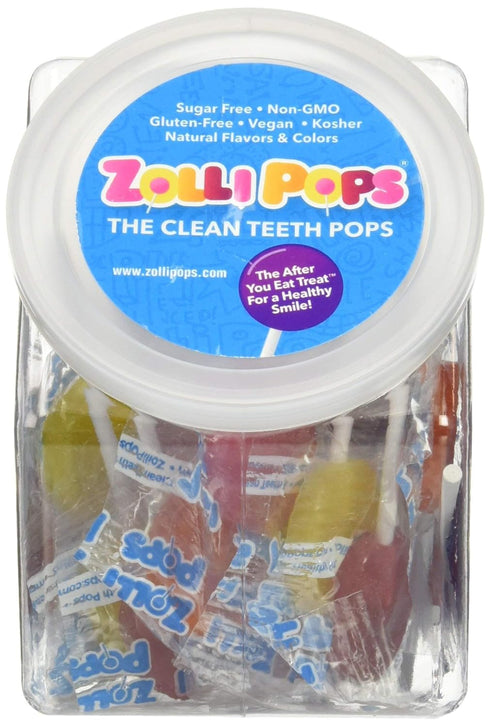 Zollipops Clean Teeth Lollipops, Anti Cavity Lollipops, Delicious Assorted Flavors, Variety, 5.2 Ounce (Pack of 1)...