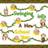 92Pcs Wild Animals Back to School Bulletin Board Set Wild Monkeys Swinging Into A New School Year Monkey Bananas Cutouts Vine Borders Preschool Ki...