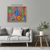Posterizer 1 pcs- psychedelic funky hippie colorful peace sign 1-Fantasy & Fiction Art-Retro Art- Living Room Bedroom Decor- unframed wall art...