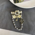 Imitation Pearl Dangle Chain Brooch,Elegant Lapel Pins,Vintage Jewelry Gift for Women...