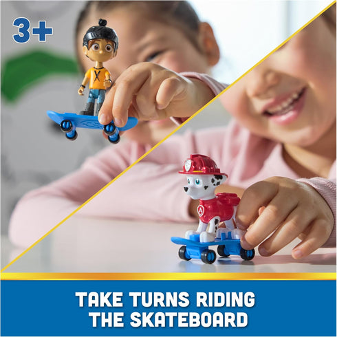 Paw Patrol Marshall & Daring Danny X Figures Set with Skateboard, Kids Toys for Boys and Girls Ages 3 and Up...