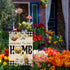 Welcome to Our Home Bumble Bee Spring Summer Decorative Large House Flag, Buffalo Plaid Check Daisy Home Outside Garden Yard Decorations, Farmhous...