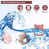 3 Pack Baby Teething Toy for 0-6 Months,Never Drop Teether for Babies 6-12 Months, BPA Free Dust-Proof Silicone Hand Pacifier Baby Chew Toys for I...