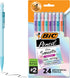 BIC Xtra Smooth Mechanical Pencils (MPNP24-BLK), Medium Point (0.7mm), Fun Pastel Color Pencils, Back to School, 24 Count...