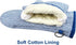 1 Pair Yarn Dyed Oven Mitts 100% Cotton Heat Resistant 470 Degree Gloves Men Women Cooking Baking Barbecue BBQ Microwave Crafting Machine Washable...
