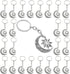 PHAETON 20PCS Moon and Sun keychain Moon keychain Sun Jewelry Pendant Moon and Sun keyring for Lover Gift...