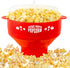 Silicone Microwave Popcorn Popper (Red) Air Popper Popcorn Maker No Oil Required, Collapsible Pop-Corn bowl with Lid, Reusable, BPA-Free, Dishwash...