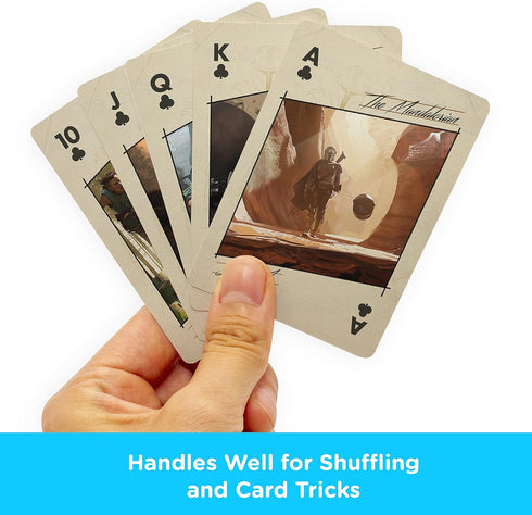 AQUARIUS Star Wars Playing Cards - Art of The Mandalorian Themed Deck of Cards for Your Favorite Card Games - Officially Licensed Star Wars Mercha...