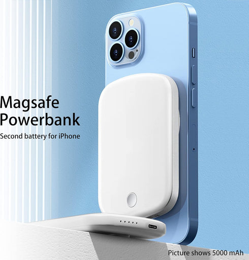 Portable Mag-safe Charger, 10000mAh Wireless Power Bank 18W Fast Charging 20W Type C Quick Charge Back up Power Supply for iPhone15/15 plus/15 pro...