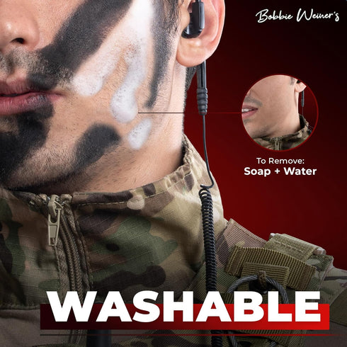 4 Color Woodland Face Paint Kit, Camouflage...