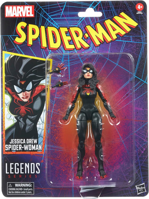 Marvel Legends Series Jessica Drew Spider-Woman, Spider-Man Legends Collectible 6 Inch Action Figures, 2 Accessories...