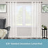 Kenney KN65407 Serena Large Plastic Heart Scroll End Standard Decorative Window Curtain Rod, 48-84" Adjustable Length, Chocolate Finish, 5/8" Diam...