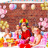 Red Brick Wall Party Backdrop, Large Fabric Red Brick Sign Photo Backdrops Background for Baby Shower Birthday Party Wedding Graduation Home Decor...