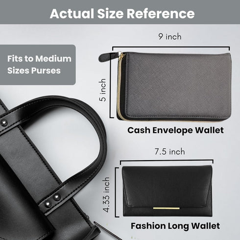 Cash Envelope Wallet All in One Budget System with 12x Tabbed Cash Envelopes, 12x Monthly Budget Cards,1x Yearly budget planner sheet Complete Mon...