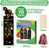 ZMLM Animal Scratch Bookmark for Kids: 70 Pcs 14 Style Magic Scratch Rainbow Bookmarks Making Kit for Girl Boy Party Favor Classroom Activity DIY ...