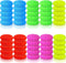 Uiifan 50 Pcs Plastic Dish Scrubbers for Dishes Nylon Dish Scrubber Plastic Pot Round Scrubber Scouring Pad Mesh Scouring Dish Pads Non Scratch Sc...