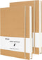 XYark Blank A5 Karft Notebook Journals Bulk, Plain Hardcover Subject Sketchbook Composition Notebooks Planner with Unlined Paper, 2 Pack, 120GSM, ...