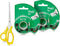Magic Tape 2 Packs Clear Tape, Magic Tape with Dispensers, Invisible Tape ¾ x 300 Inches, and a 8 Inch All Purpose Scissors...