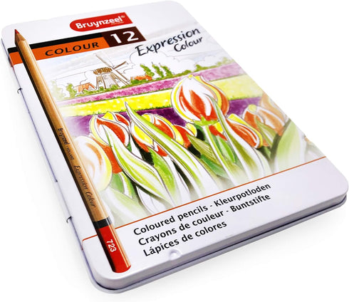 Bruynzeel Royal Talens Expression Set of 12 Assorted Color Pencils (60312012)...