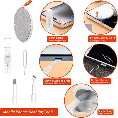 Laptop Screen Keyboard Cleaning kit, 20-in-1 Cell Phone Cleaning kit, Airpod Cleaning kit, Electronics Cleaning kit for Mobile Phones, Tablets, Co...