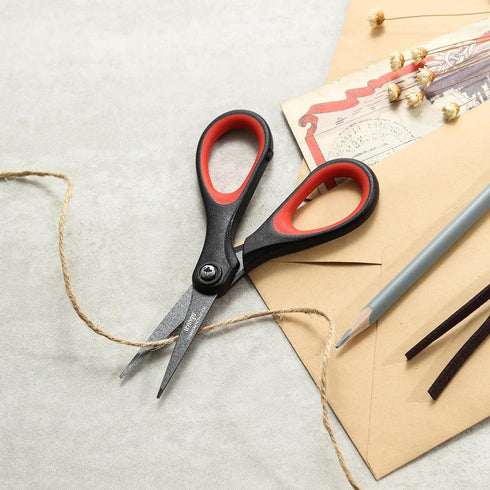 LIVINGO 3 Pack Titanium Scissors All Purpose - Non Stick Stainless Steel Sharp Scissors Set Heavy Duty for Office School Sewing Crafting Cutting F...