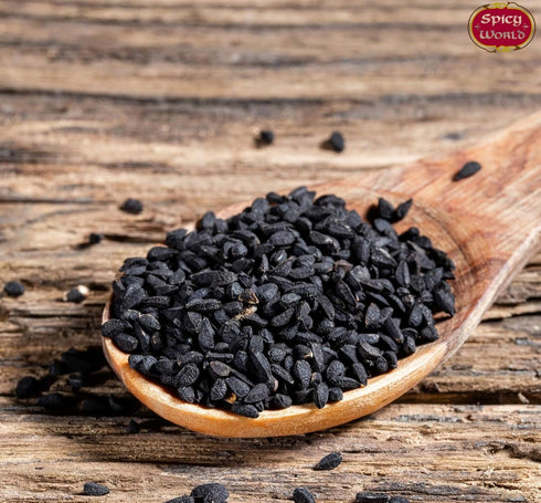 Spicy World Black Cumin Seeds 7oz - Nigella Sativa - Resealable bag | Whole Seed (Kalonji) Great for Health, Making Black Seed Oil & More!...