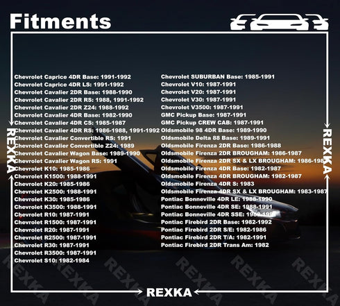 Rexka 50pcs Door Trim Panel Retainer Clip Compatible with GM 363137 Chevrolet Blazer Silverado Truck GMC Yukon...