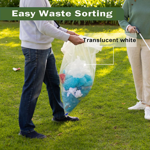 Jaoul Garbage Bags 13 Gallon Tall Kitchen, Extra Strong Kitchen Trash Bags, 0.97 Mil Thicken Garbage Bags, Large Lawn Trash Can Liners Unscented (...