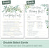 Baby Shower Games for Boy or Girl - Set of 4 Games for 30 Guests - Double Sided Cards - Floral Greenery Eucalyptus Flowers...