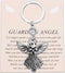 FUSTMW Angel Keychain Guardian Angel Gifts Faith Gifts Prayer gifts Blessing Gifts Guardian Angel Charm Key Chain Gifts...