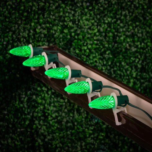Novelty Lights 25PK C9 LED Faceted Ultra Bright Dimmable Outdoor Christmas Light Replacement Bulbs LED Replacement Bulbs, Led Bulbs, Outdoor Light...