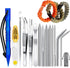 14 Pieces Paracord Tools Needles Paracord FID Set Stitching Set Stainless Steel Lacing Needles Smoothing Tool Knotter with Marlin Spike for Work L...