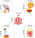 30Ct Carnival Hanging Swirl Decorations, Circus Animals Party Supplies, Circo Birthday Favors for Kids, Baby Shower Ceiling Streamers, 1st, First ...