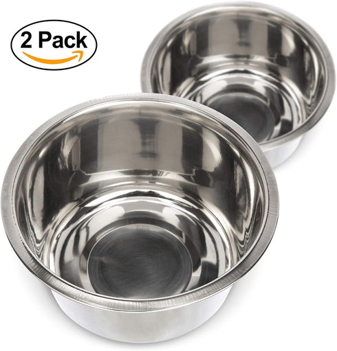 Neater Pet Brands Stainless Steel Dog and Cat Bowls (2 Pack) Neater Feeder Medium Deluxe Extra Replacement Bowl (Metal Food and Water Dish) (5 Cup...