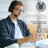 Bluetooth Headset, Trucker Bluetooth Headset with Microphone, 60 Hours Working Time Wireless on-Ear Headset for Computer Cell Phone Trucker Home O...