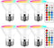 LED Color Changing RGB Light Bulb with Remote 40W Equivalent 400LM, 45° Beam Angle and Memory, E26 Mood Ambiance Lighting (6 Pack)...