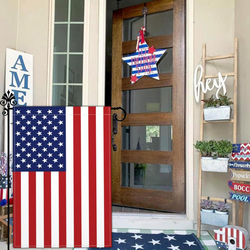 USA Garden Flag Small American Patriotic Garden Flags for Outside 12x18 Double Sided 3Ply Polyester 4th of July Garden Flag Memorial Day Flag Outd...