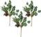 AuldHome Design Blue Berry Greenery Picks (Set of 3, 16-Inch); Juniper Tree Floral Picks for Christmas and Seasonal Decor...