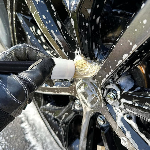 Ziciner 3PCS Car Detailing Brush Set, Ultra Soft Car Detail Brushes, No Scratch Car Cleaning Tools, Auto Interior Cleaner Accessories for Interior...