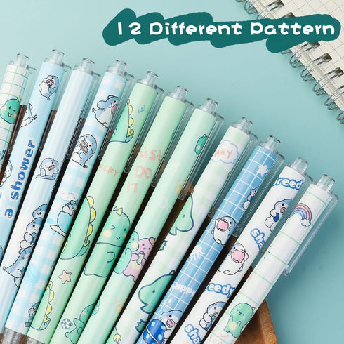 Everlasting Pencils, 12pcs Cute Infinity Pencil Inkless Eternal Pencils Cartoon Technology Unlimited Mechanical Pencil Christmas Gift for Writing,...