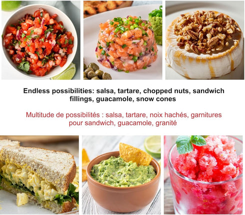 Starfrit Pull Chopper - Multi Purpose Manual Food Processor - Three Blade System for a Faster Cut - From Large Chunks to Purée - Self-Retracting C...