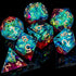 ARUOHHA Sharp Edges Dice Set DND Resin Lightning D&D Dice with Box, Translucent Polyhedral Dice Dungeons and Dragons RPG Role Playing Games Handma...