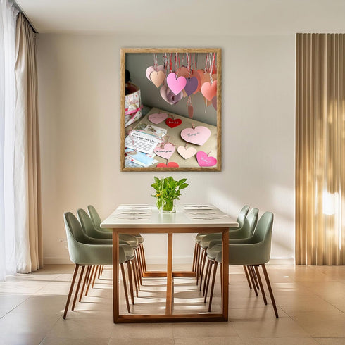 Posterizer 1 pcs-Valentine's day inspired heart shaped cute craft poster -3-Romantic Art-Holiday Poster Collection-Gift for Couples boyfriend girl...