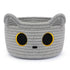 Small Storage Basket, Cat Basket Cotton Rope Woven Baskets for Nursery, Baby Blanket Basket Organizer for Toys,Towels,Clothes, Baby Toy Storage Ba...