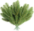 30pcs Artificial Pine Branches Green Plants Pine Needles DIY Accessories for Garland Wreath Christmas and Home Garden Decor...