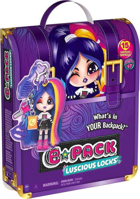 Luscious Locks Frank E-Girl Collectible Doll with Removable Hair Extension and Doll Accessories, 3.5-inch, Kids Toys for Girls Ages 5 and up...