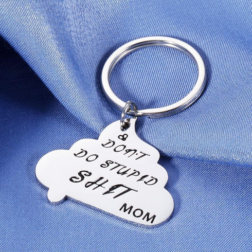 Boys Valentines Day Gifts,Don't Do Stupid St Keychain for Teens Stocking Stuffers Birthday Gifts for Daughter Adult from Mom Funny Keychain Mother...
