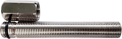 Westbrass D203-ADAPT 1/4 in. x 3 in. Threaded Shank Cold Water Dispenser Faucet Extension Adapter for Thick Countertops, Chrome...