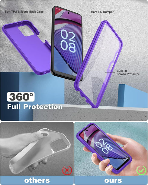 FNTCASE for Motorola Moto G-Power-5G 2023 Case: Moto G 5G 2023 Cell Phone Case - Protective Silicone Phone Cover Cases - Full Protection Matte Sho...